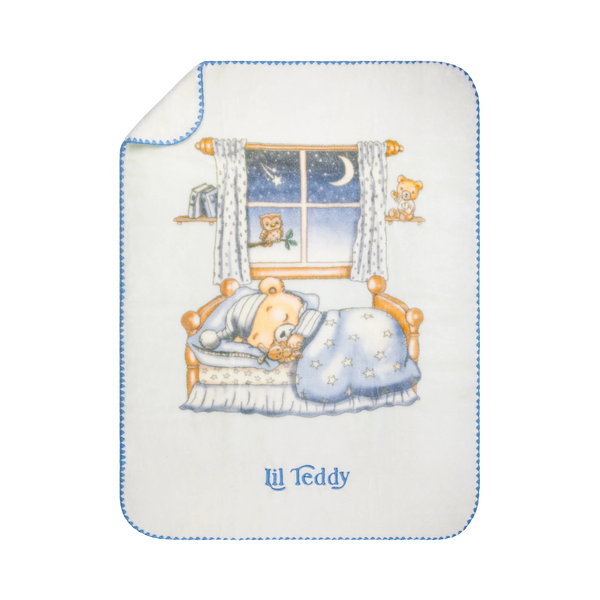 Lil Teddy Twinkle Twinkle Lil Bear Blueberry Biscuit Blanket