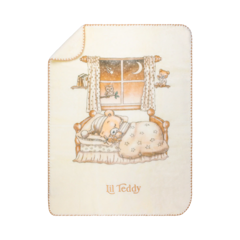 Lil Teddy Twinkle Twinkle Lil Bear Vanilla Bean Blanket