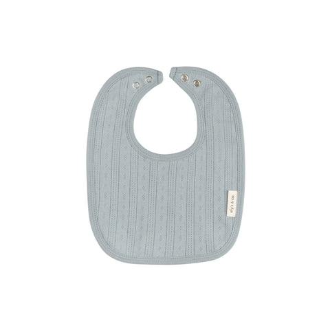 Ely's & Co Blue Pointelle Bib