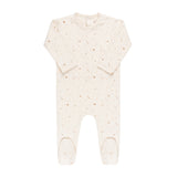 Ely's & Co Ivory Nougat on Cream Celestial Brushed Cotton Footie