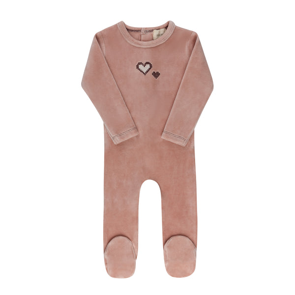 Aurora Pink Cross Stitch Footie