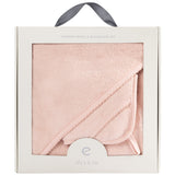 Ely's & Co Pink Solid Scalloped Hooded Towel + Washcloth Set