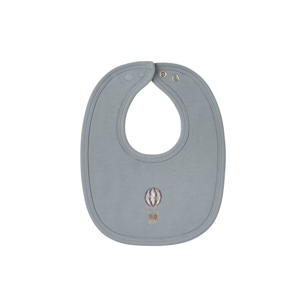 Aurora Blue French Terry Hot Air Balloon Bib