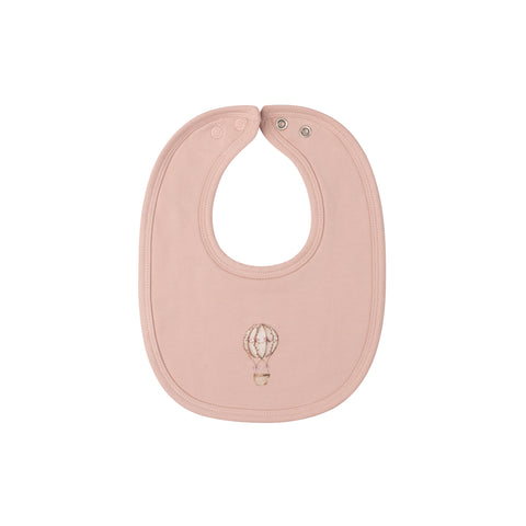 Aurora Pink French Terry Hot Air Balloon Bib