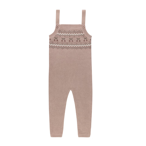 Ely's & Co Looms Mauve Fair Isle Overalls