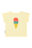 Piupiuchick Baby Light Yellow Beach Bar T-shirt