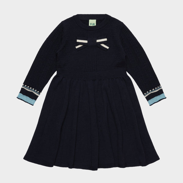 Fub Dark Navy Bow Dress