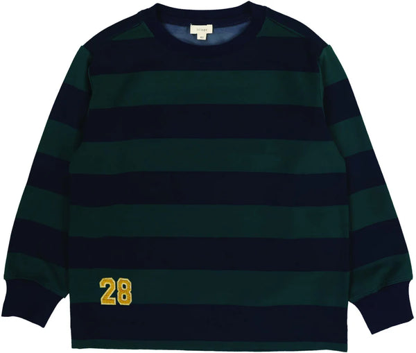 Lil Legs Navy/Green Varsity Fan Club Boys Tee