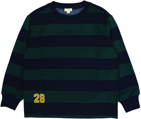 Lil Legs Navy/Green Varsity Fan Club Boys Tee