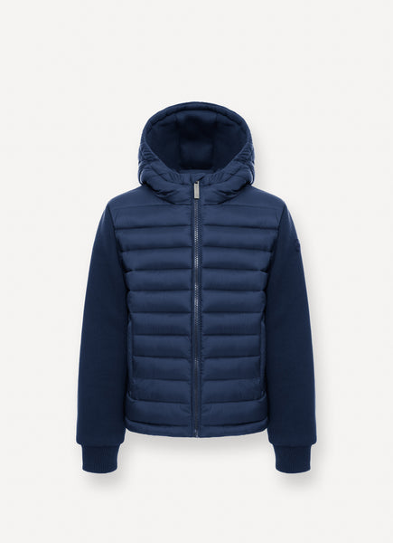 Colmar Navy Multi Material Hooded Jacket
