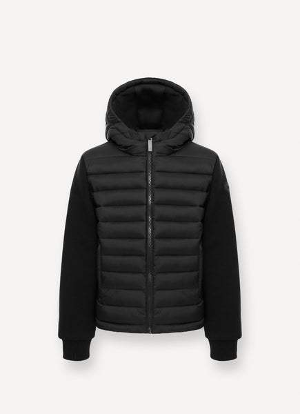 Colmar Black Multi Material Hooded Jacket