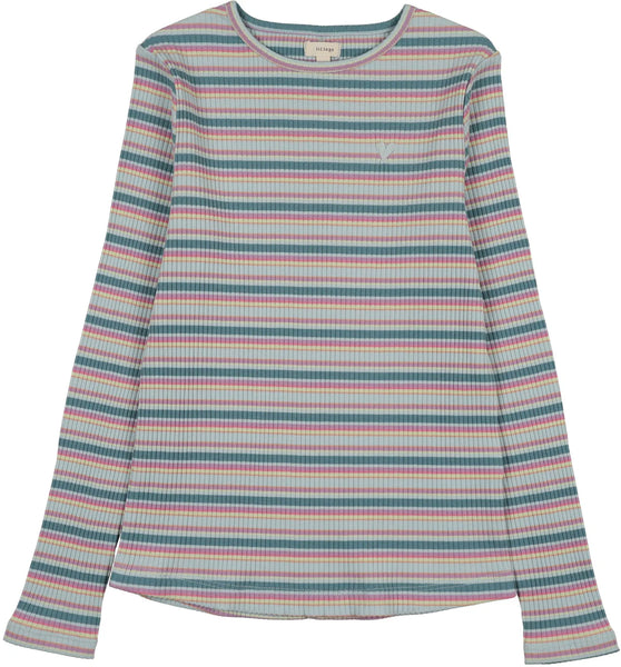 Lil Legs Pastel Multi Basic Stripe Tee BST-PSMLT