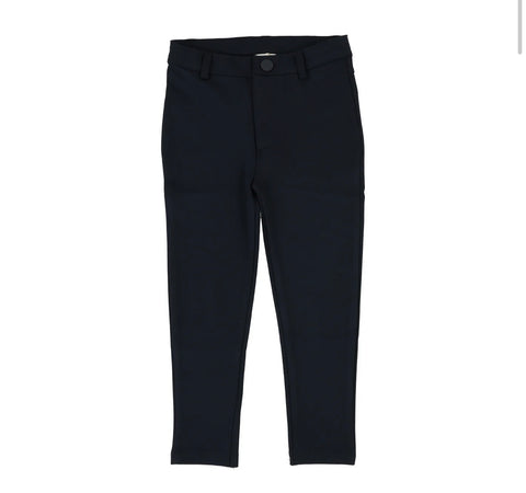 Lil Legs Dark Navy Knit Pants Without Seam