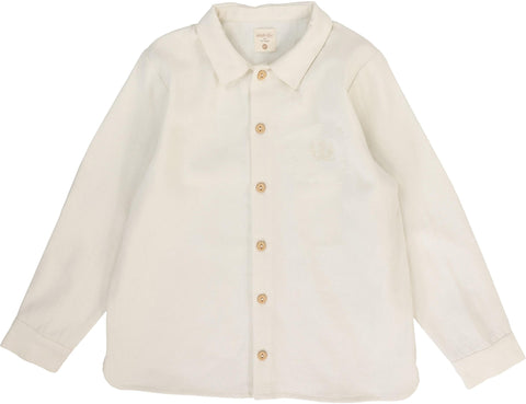 Lil Legs Analogie Cream/Cream Boys Logo Shirt