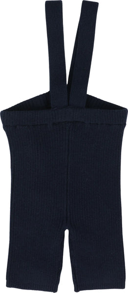 Lil Legs Analogie Navy Knit Short Suspender Leggings KSS-NAV