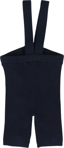 Lil Legs Analogie Navy Knit Short Suspender Leggings KSS-NAV