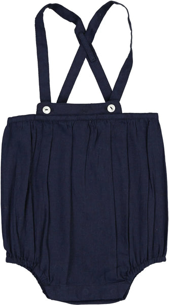 Lil Legs Analogie Navy Linen Suspender Bloomers SLSB-NAVY