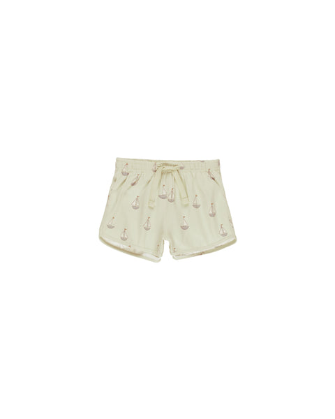 Quincy Mae Mint Sailboats Boys Swim Short