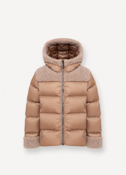 Colmar Marrakech Sheepskin Quilted Down Hooded Jacket