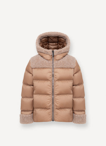 Colmar Marrakech Sheepskin Quilted Down Hooded Jacket