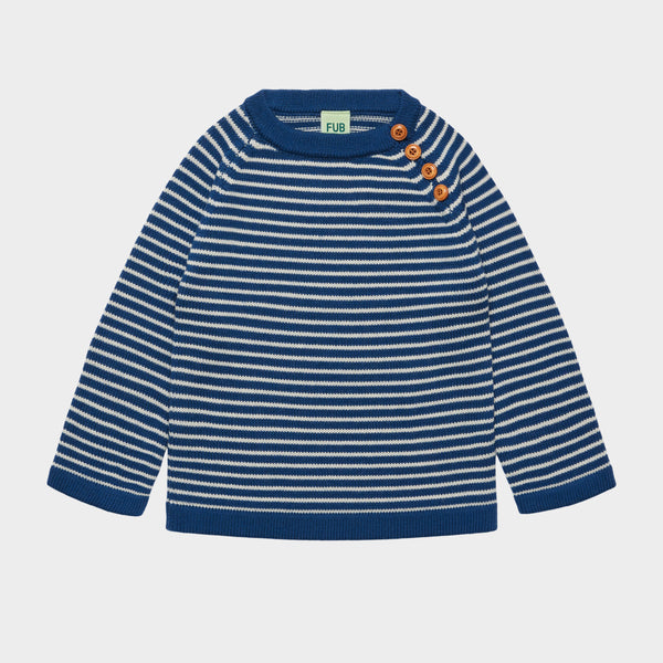Fub Deep Indigo/Ecru Striped Sweater