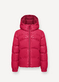 Colmar Bright Pink Lacquered Nylon Quilted Hooded Jacket 3475-8xv-33