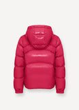 Colmar Bright Pink Lacquered Nylon Quilted Hooded Jacket 3475-8xv-33