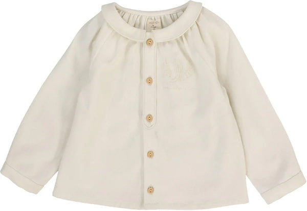 Lil Legs Analogie Cream Toddler Boys Logo Shirt