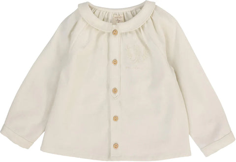 Lil Legs Analogie Cream Toddler Boys Logo Shirt
