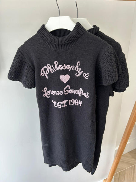 Philosophy Black/Pink Logo Dress
