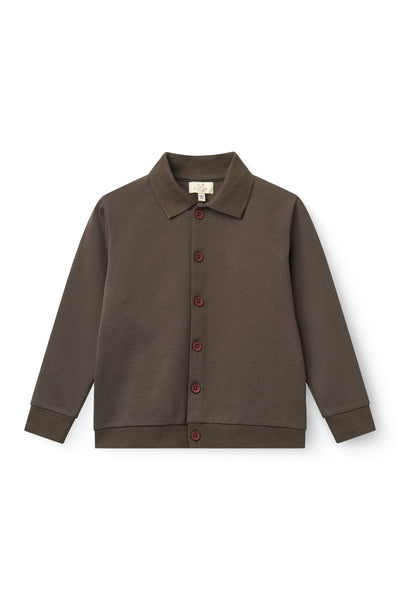 Copenhagen Colors Dark Brown Stretchy High School Cardigan