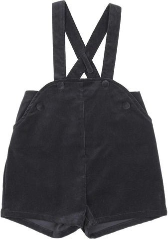 Lil Legs Analogie Navy Velvet Overalls