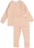 Lil Legs Analogie Pink Stripe Velour Lounge Set