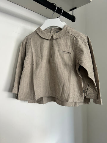 Bene Bene Beige Harper Stripe Shirt