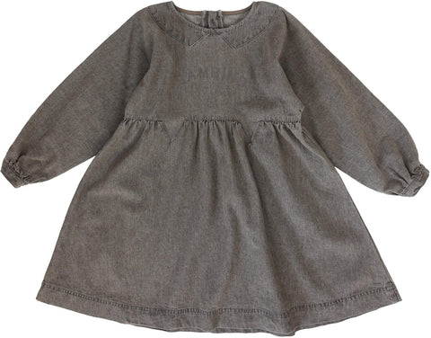Lil Legs Gray Wash Denim Day Dress