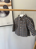 Patachou Brown/Grey Checkered Shirt