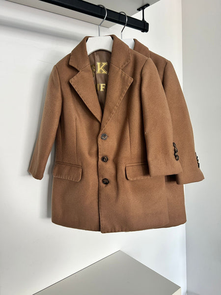 Nupkeet Savoldi Brown 3 Button Coat