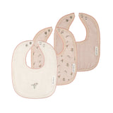 Ely's & Co Pink Gingko Muslin Terry Bibs Pack