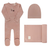 Aurora Pink Embroidered Bear Take Me Home Set