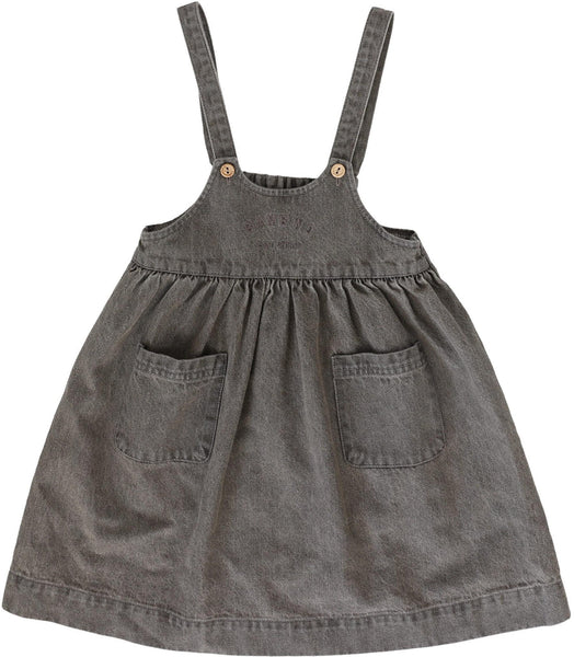 Lil Legs Gray Wash Denim Day Jumper