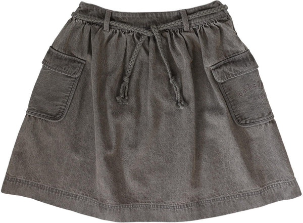 Lil Legs Grey Wash Denim Day Skirt