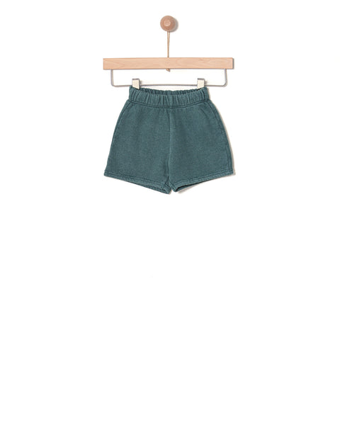 Yell-Oh Baby Green Wash Vintage Short