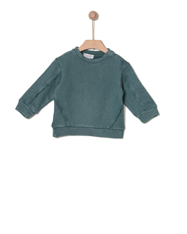 Yell-Oh Baby Green Wash Vintage Sweater