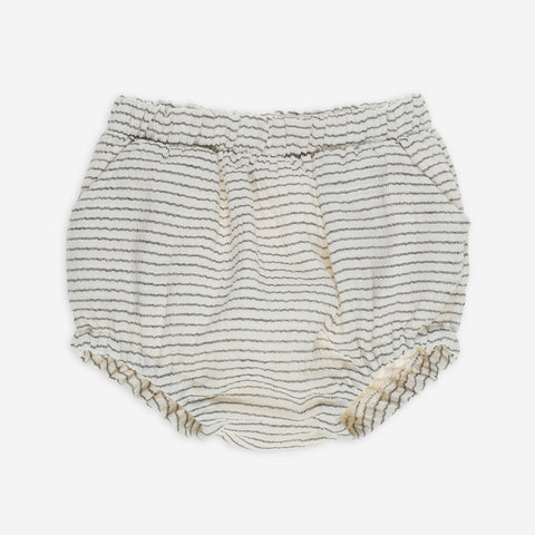 Yell-Oh Black & White Stripe Cotton Baby Bloomer