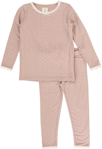 Lil Legs Analogie Pink Print Tiny Twig Lounge Set