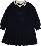 Lil Legs Navy/Green Fan Club Dress
