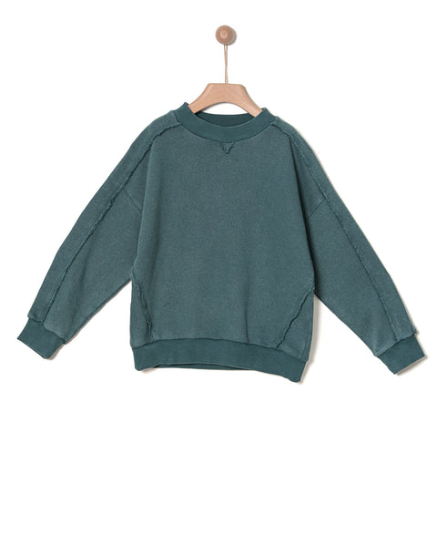 Yell-Oh Green Wash Vintage Sweater