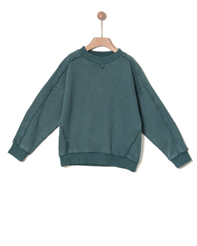 Yell-Oh Green Wash Vintage Sweater