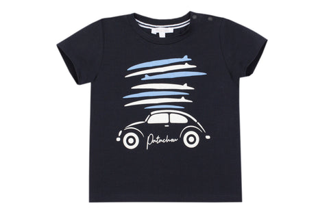 Patachou Marine Blue Car T-Shirt