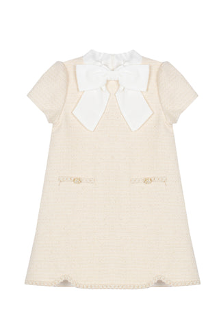 Patachou Gold Tweed Dress